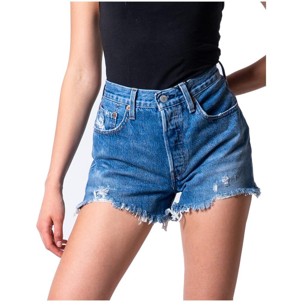 Marchio: Levi`s - Genere: Donna - Tipologia: Shorts - Stcolore: Blu, Taglia: W29 - Foto 1