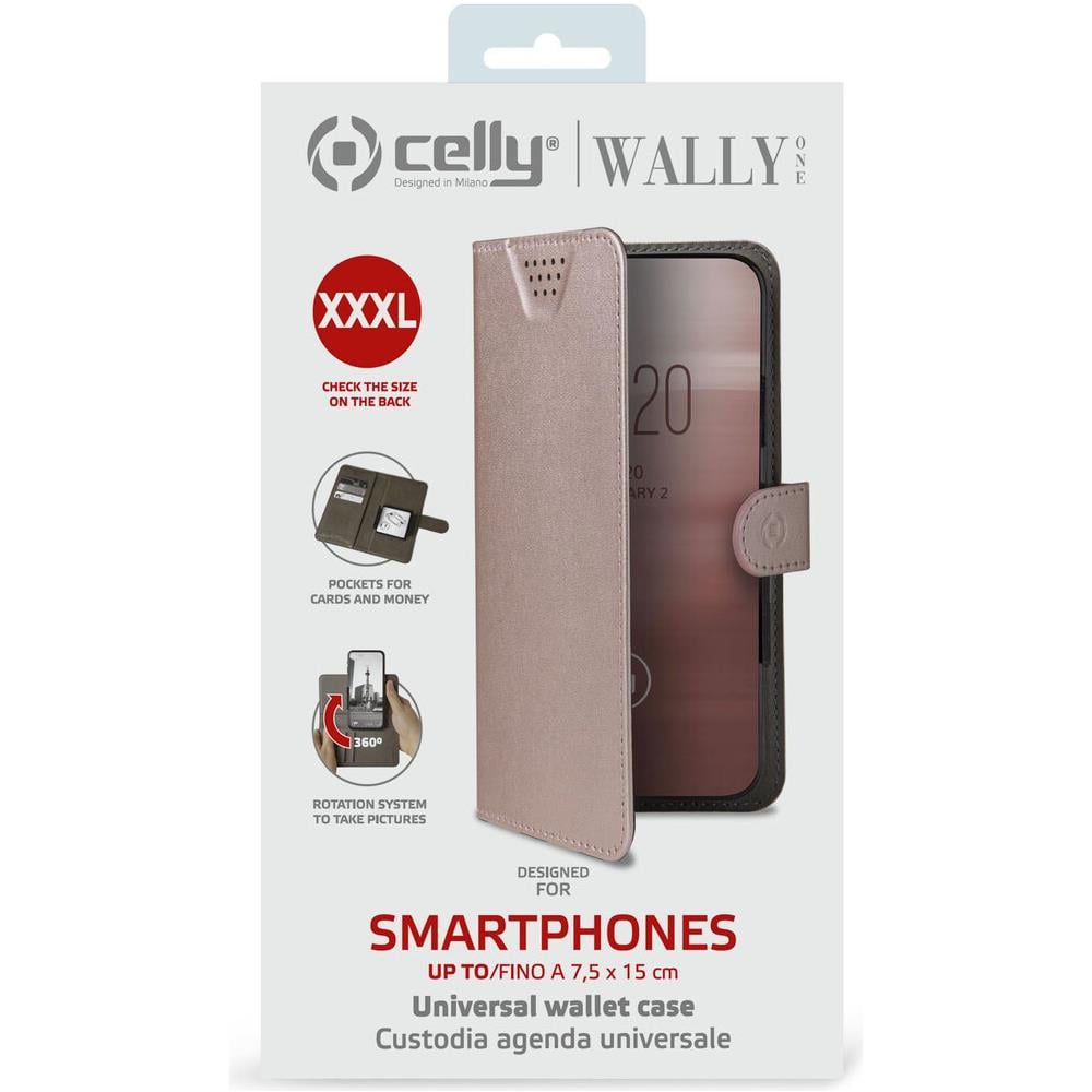 Wally One Custodia Per Cellulare 17 Cm (6.7'') Custodia A Borsellino Rosa - Foto 3