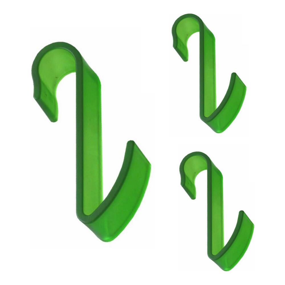 Pika Shop 3 Pz Appendino Per Termoarredo Tubo Orizzontale Modello Hook Verde - Foto 1