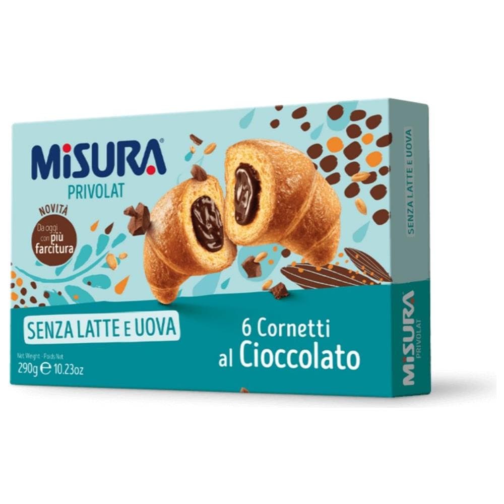 Misura Privolat Cornetti Al Cioccolato In Confezione Da 6 Cornetti - 290 Grammi - Foto 1