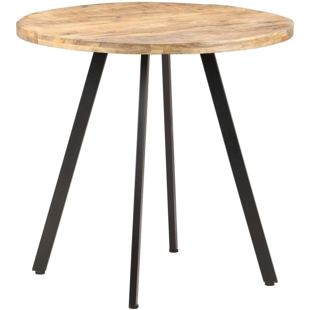 Tavolo Da Pranzo 80 Cm In Legno Di Mango Grezzo - Foto 1