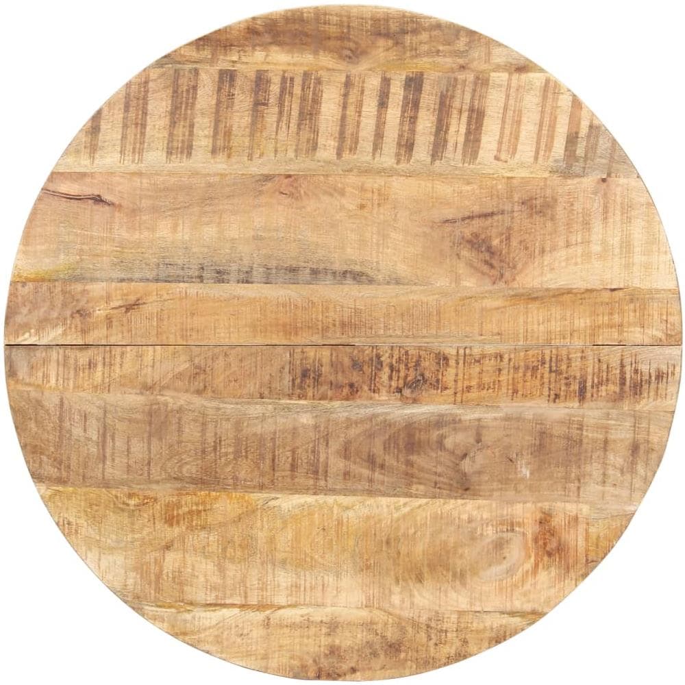Tavolo Da Pranzo 80 Cm In Legno Di Mango Grezzo - Foto 2