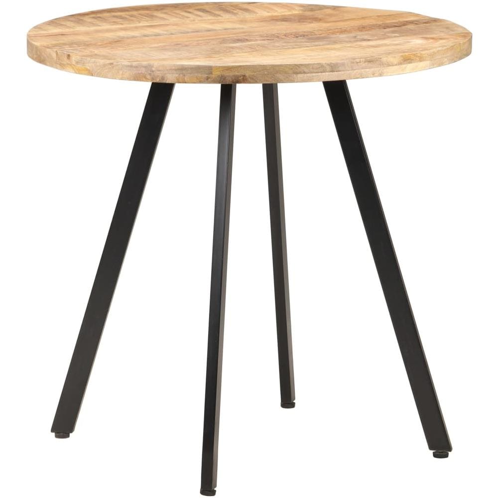 Tavolo Da Pranzo 80 Cm In Legno Di Mango Grezzo - Foto 8
