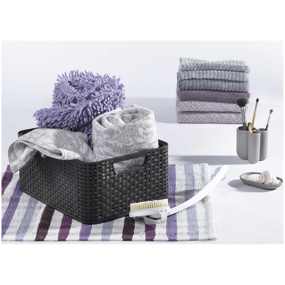 Curver Scatole con Coperchio Style 3 pz Misura S 6L Antracite - Foto 3