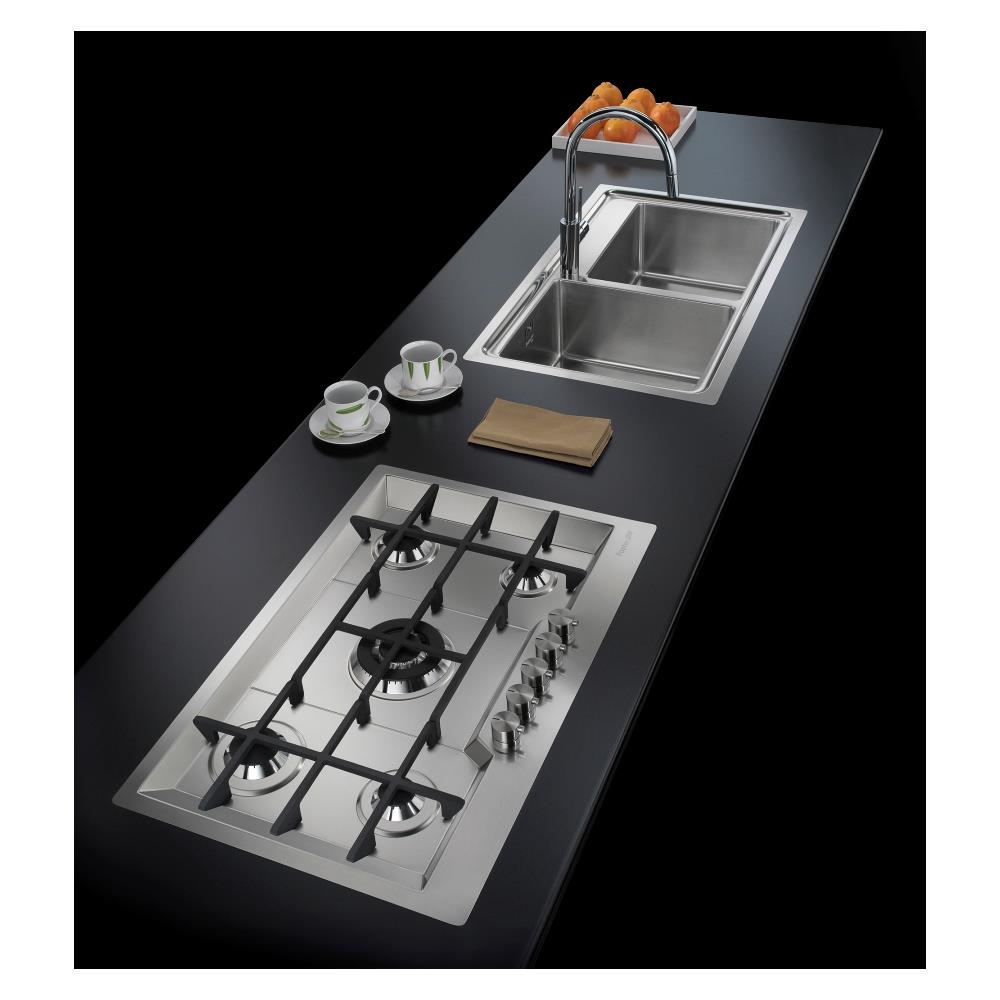 Piano Cottura 7600 032 a Gas 5 Fuochi Gas Colore Acciaio Inox - Foto 2