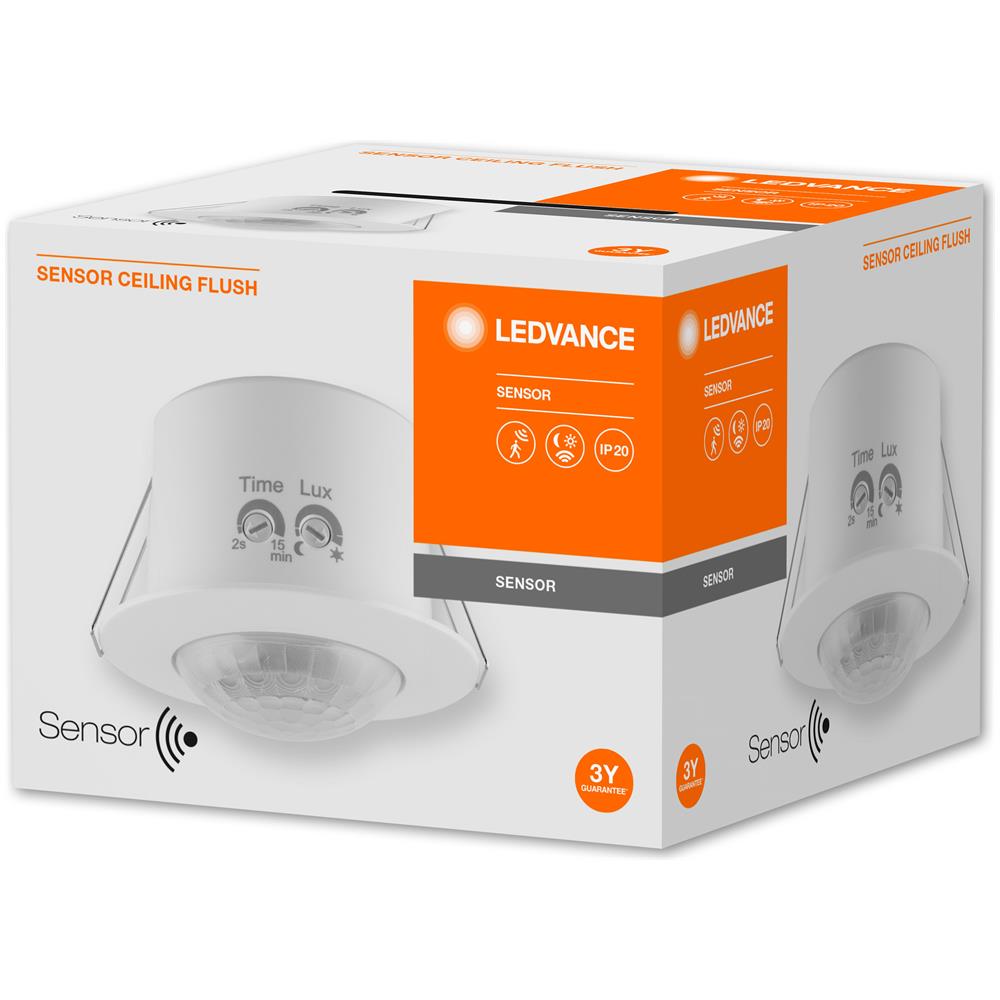 Ledvance Apparecchio: A Soffitto, Sensor Ceiling Flush Ip20 / 220…240 V, Materiale: Polycarbonat (pc), Ip20 - Foto 1
