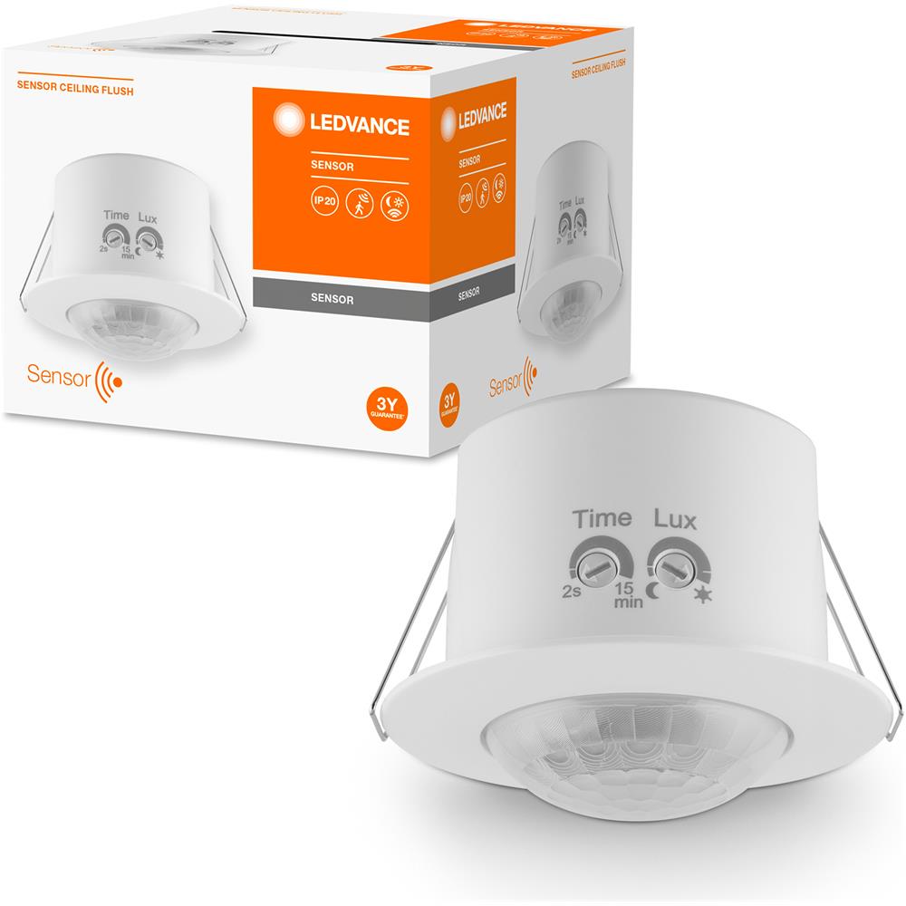 Ledvance Apparecchio: A Soffitto, Sensor Ceiling Flush Ip20 / 220…240 V, Materiale: Polycarbonat (pc), Ip20 - Foto 2
