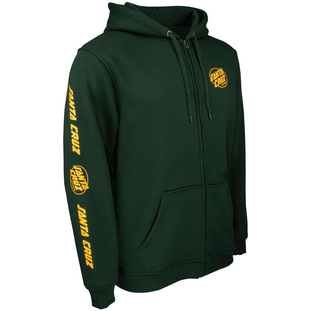 Men's Full Zip Hoodie Club Oval Dot Black Forest - M - Foto 1