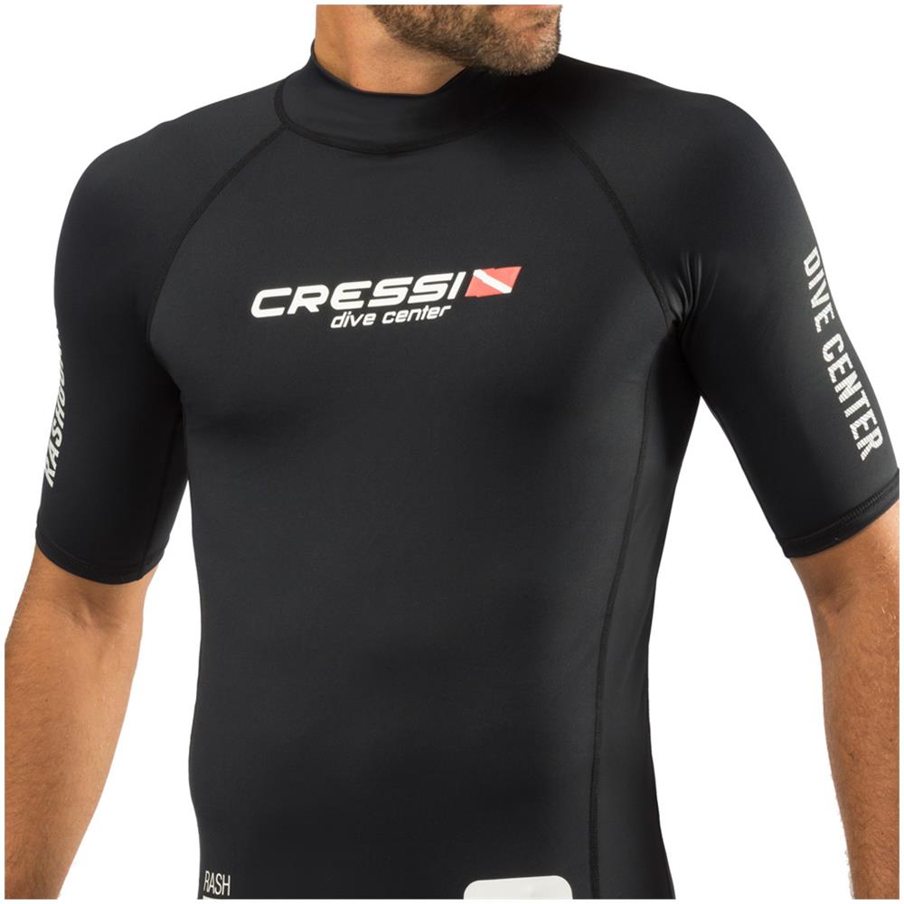 Rash Guard Dive Center Manica Corta Uomo Nero M - Foto 3