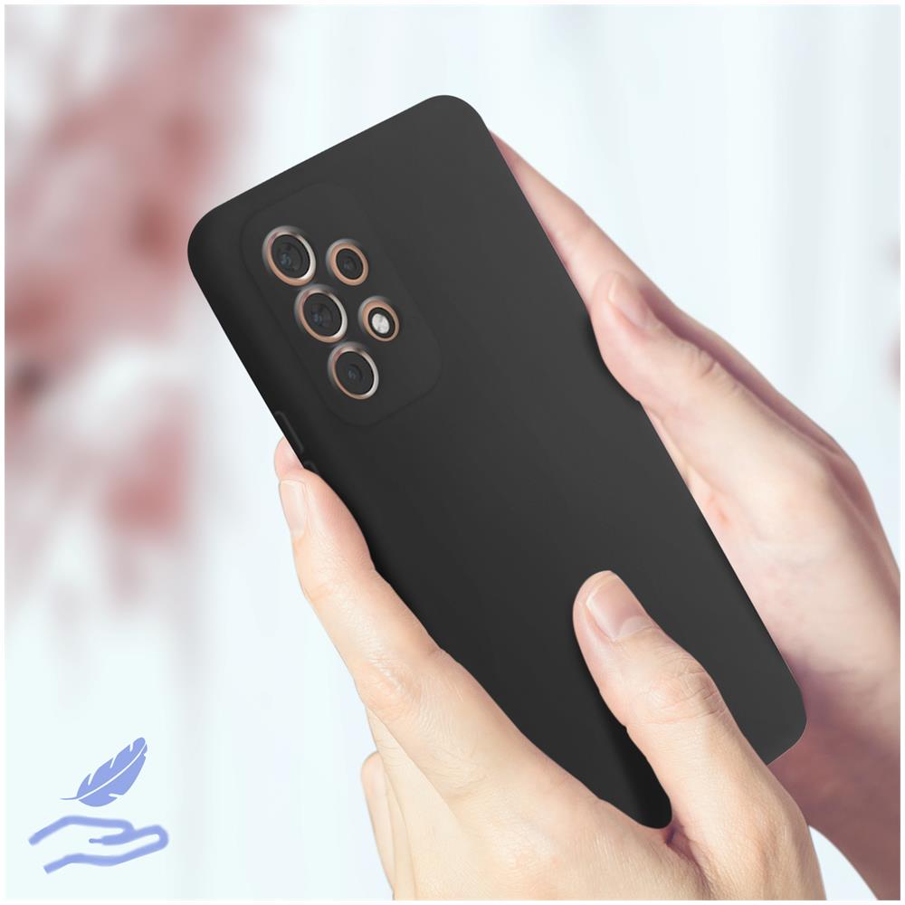 Cover Per Samsung Galaxy A53 5g In Silicone Semi-rigido Soft-touch Nera - Foto 5