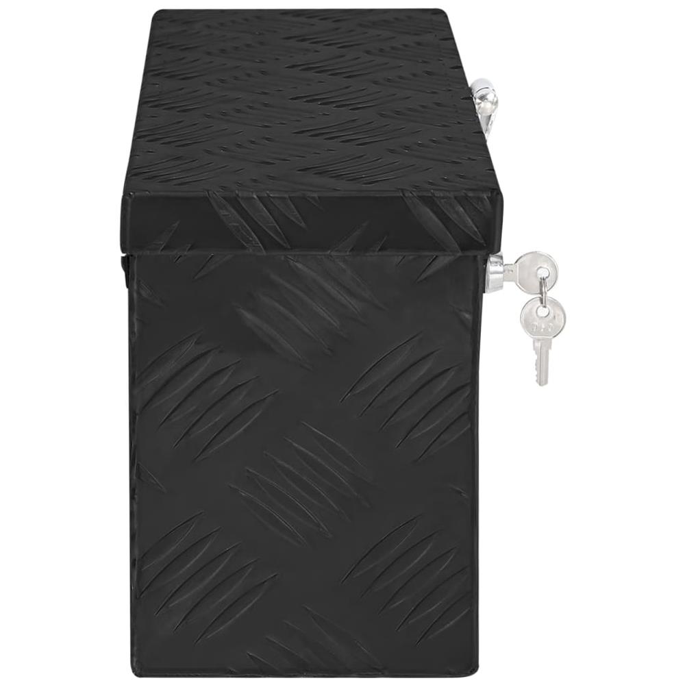 Contenitore Portaoggetti Nero 50x20,5x15 Cm In Alluminio - Foto 3