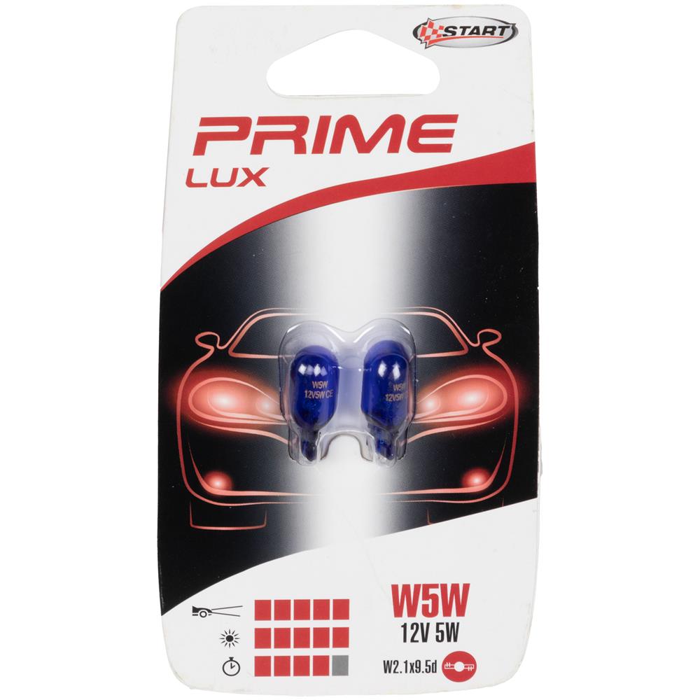 Coppia Lampadine Auto Blu Power In Vetro W5w W2,1x9,5d 12v 5w - Foto 1