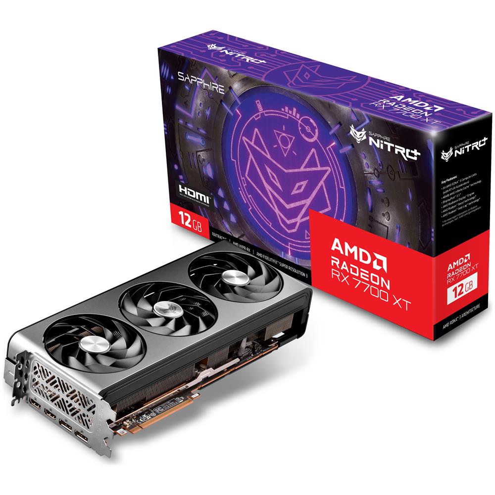 AMD Radeon RX 7700 XT 12GB GDDR6 PCI- 4.0 x16 / 2 x DisplayPort 2.1 / 2 x HDMI 2.1 2 - Foto 1