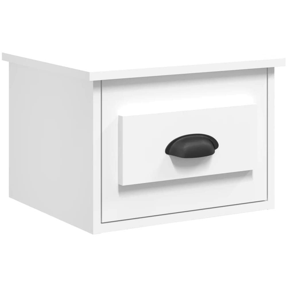 Comodino A Parete Bianco 41,5x36x28 Cm - Foto 2