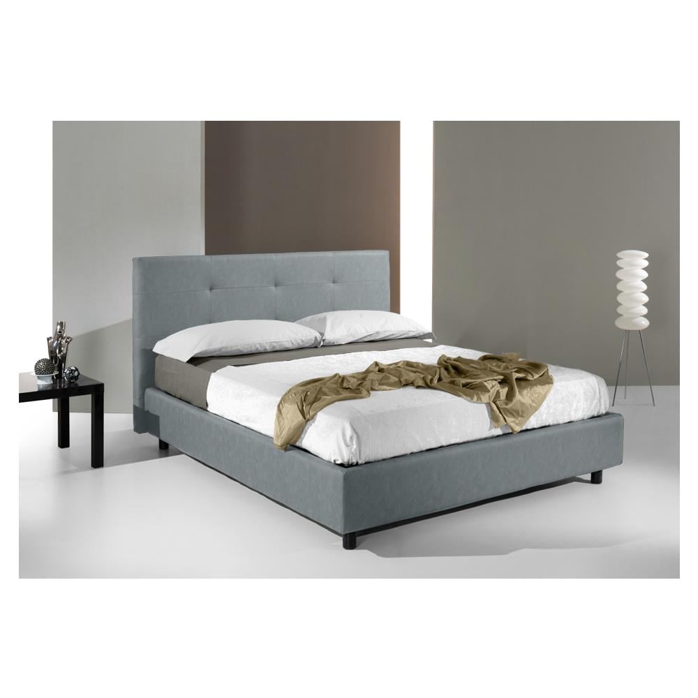 Letto Matrimoniale, Modello Saint Tropez, E Uno Tra I Modelli Piu Apprezzati Per Il Suo Rapporto Prezzo Qualita, Rete A Doghe 140x200 Cm, Compreso Box Contenitore, Rivestimento Giroletto Sfoderabile, Made In Italy - Foto 2