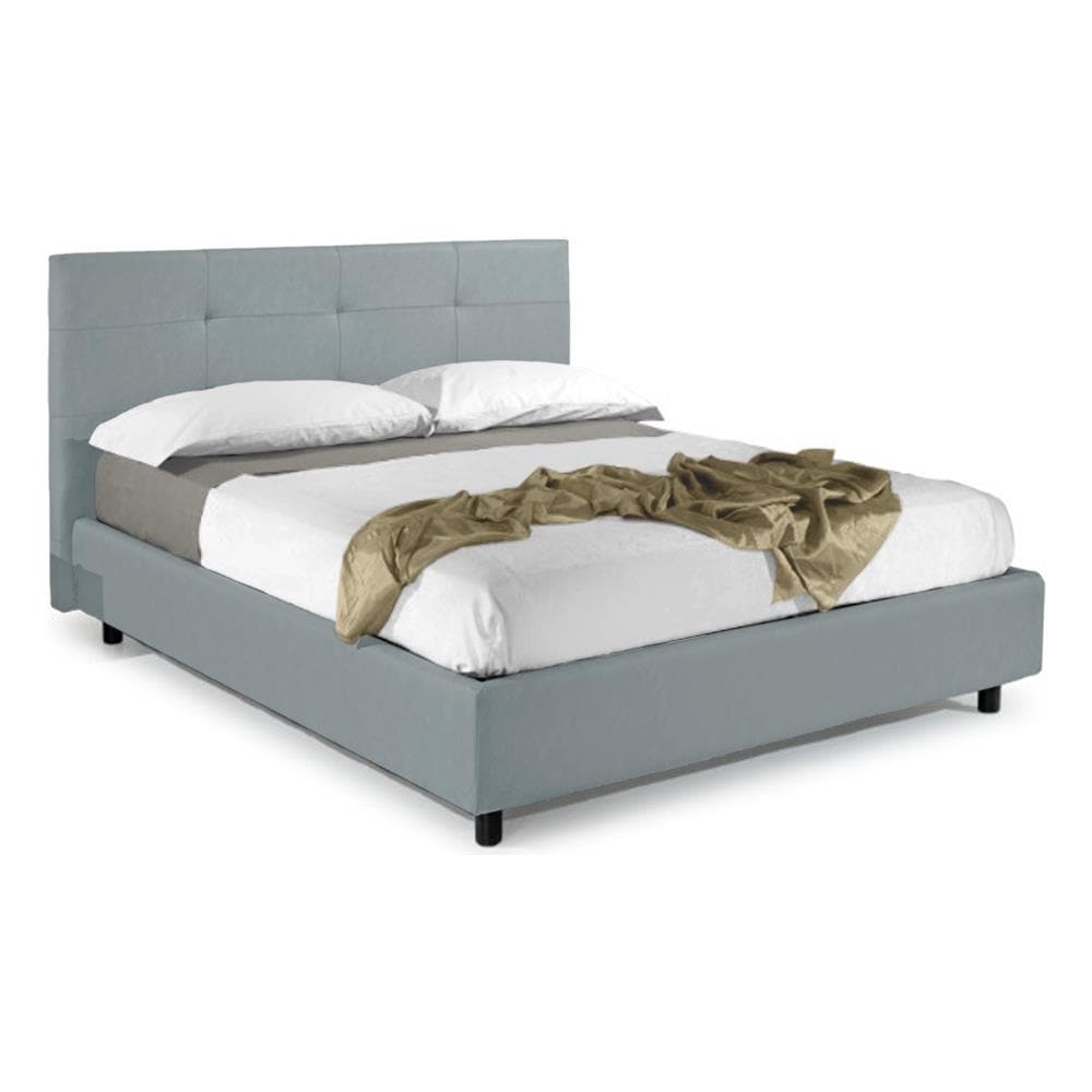 Letto Matrimoniale, Modello Saint Tropez, E Uno Tra I Modelli Piu Apprezzati Per Il Suo Rapporto Prezzo Qualita, Rete A Doghe 140x200 Cm, Compreso Box Contenitore, Rivestimento Giroletto Sfoderabile, Made In Italy - Foto 1