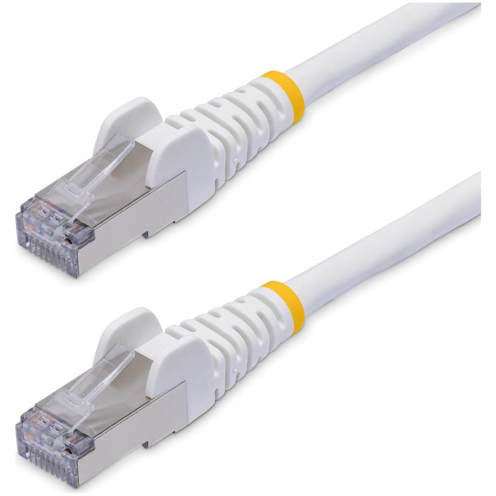 Cavo Ethernet CAT8 bianco da 15m, RJ45 Snagless, 25G / 40G, 2000MHz, 100W PoE++, S /FTP, cavo lan in rame puro 26AWG, LSZH, cavo patch di rete schermato con rilievi di trazione, testato individualmente - Foto 1