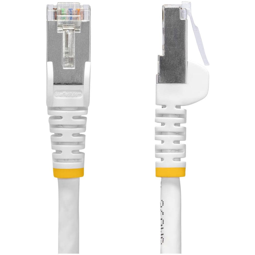 Cavo Ethernet CAT8 bianco da 15m, RJ45 Snagless, 25G / 40G, 2000MHz, 100W PoE++, S /FTP, cavo lan in rame puro 26AWG, LSZH, cavo patch di rete schermato con rilievi di trazione, testato individualmente - Foto 2