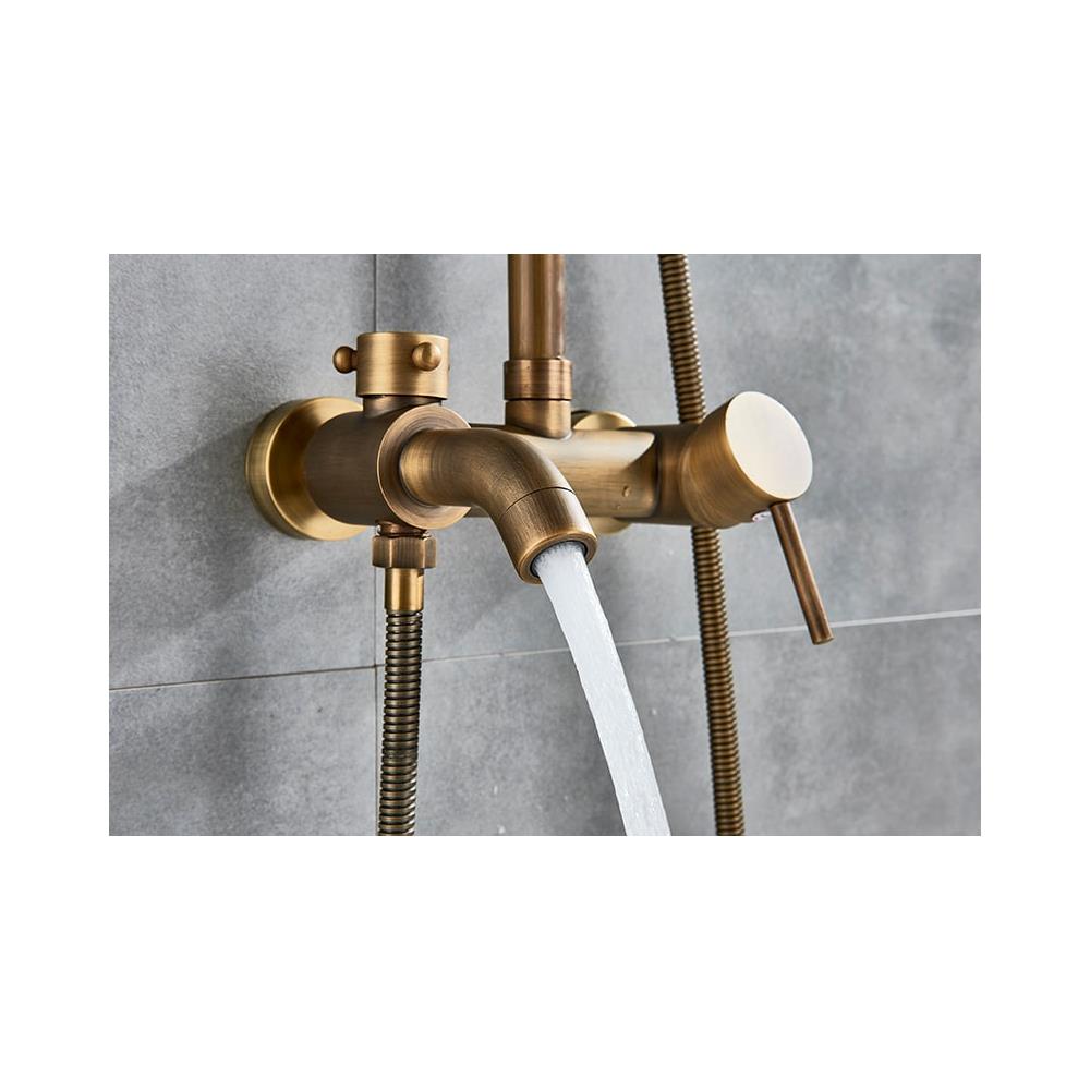 Rubinetto per doccia, Blackswan, tipo M39.2, modello bronzo antico, misura 20 cm - Foto 4