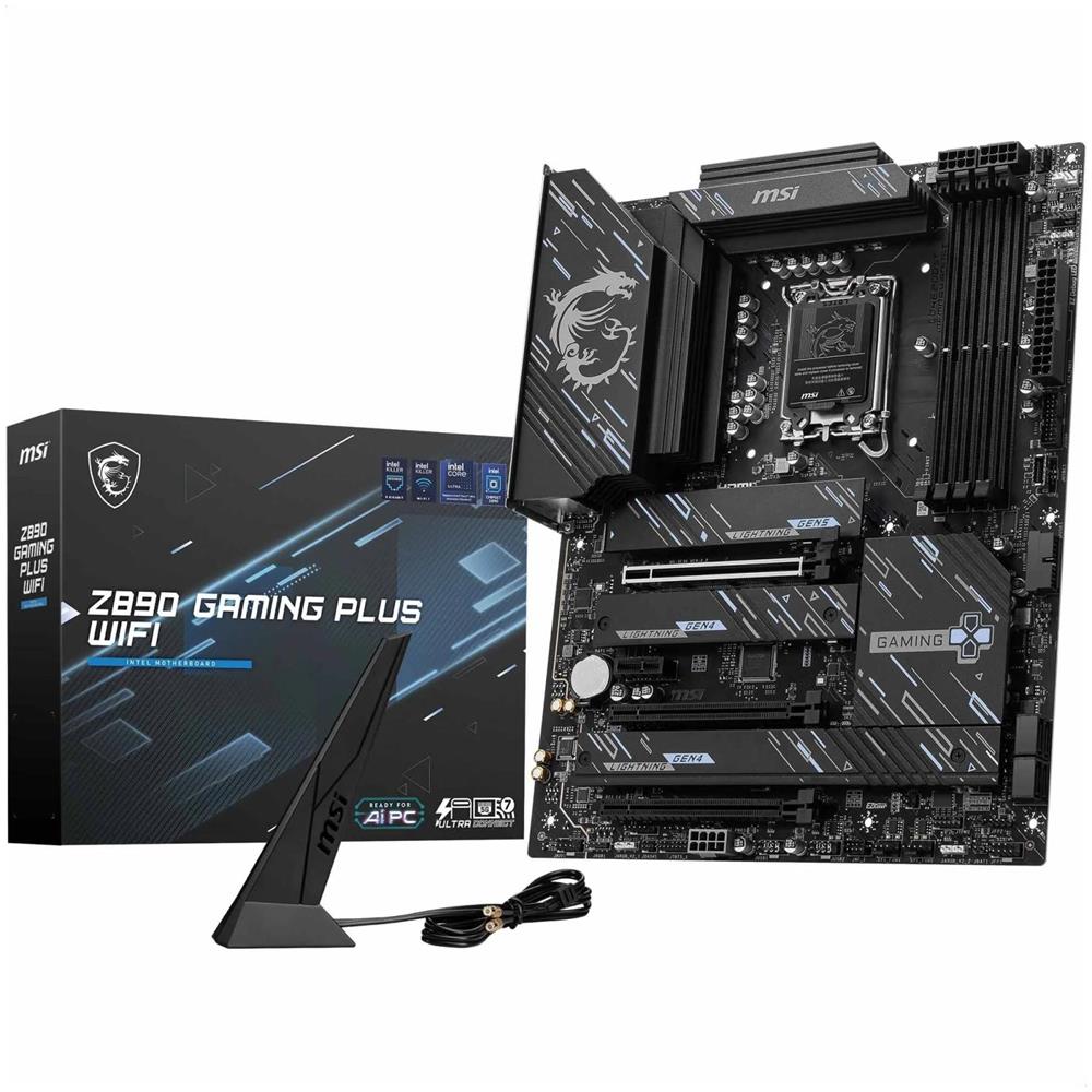 Scheda Madre Z890 Gaming Plus WiFi6E Intel LGA1851 ATX - Foto 1