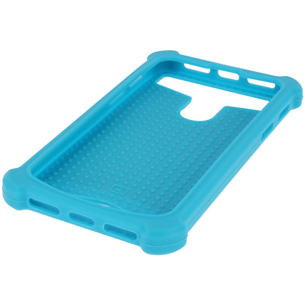 Cover Bumper Universale Smartphone Da 5 A 5.3 Pollici In Silicone Gel Azzurro - Foto 10