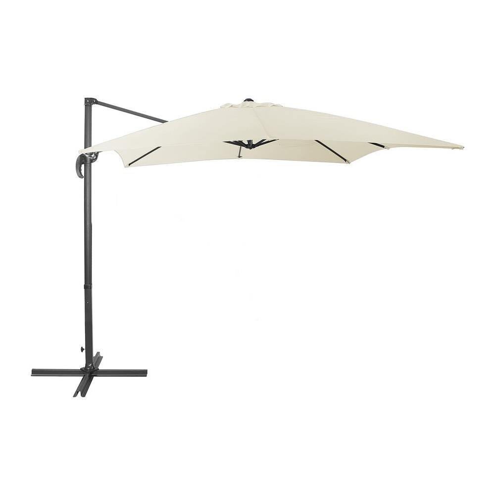 Ombrellone Da Giardino Beige / grigio Scuro 250 X 250 X 235 Cm Monza - Foto 1