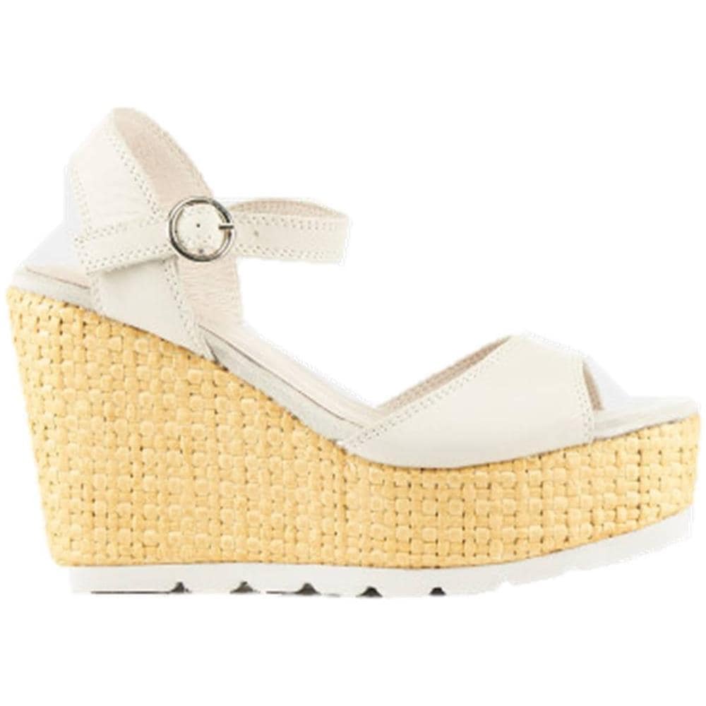 Winny Sandalo Scalzato Zeppa Bianco Donna Pelle Bianco 38 - Foto 1