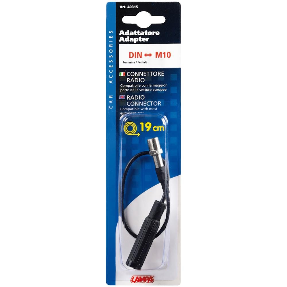 40315 Adattatore Antenna Din Femmina m10 Maschio 19 Cm - Foto 2