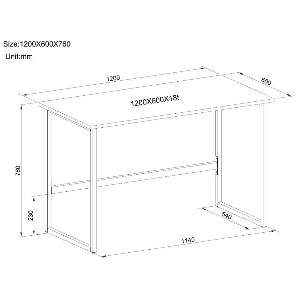 ICA-TB 3545W scrivania per computer Bianco - Foto 2