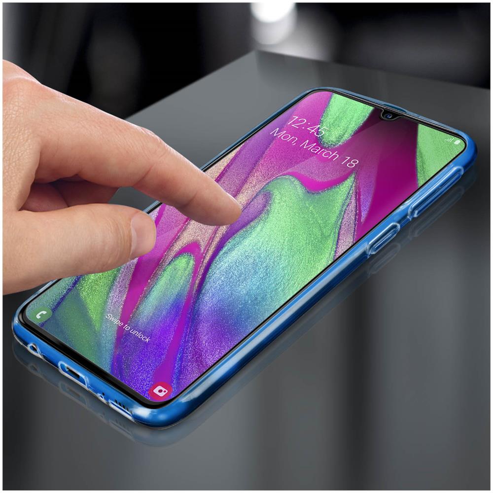 Cover Samsung Galaxy A40 Silicone Morbida /pellicola Vetro Temp. 9h Trasparente - Foto 2