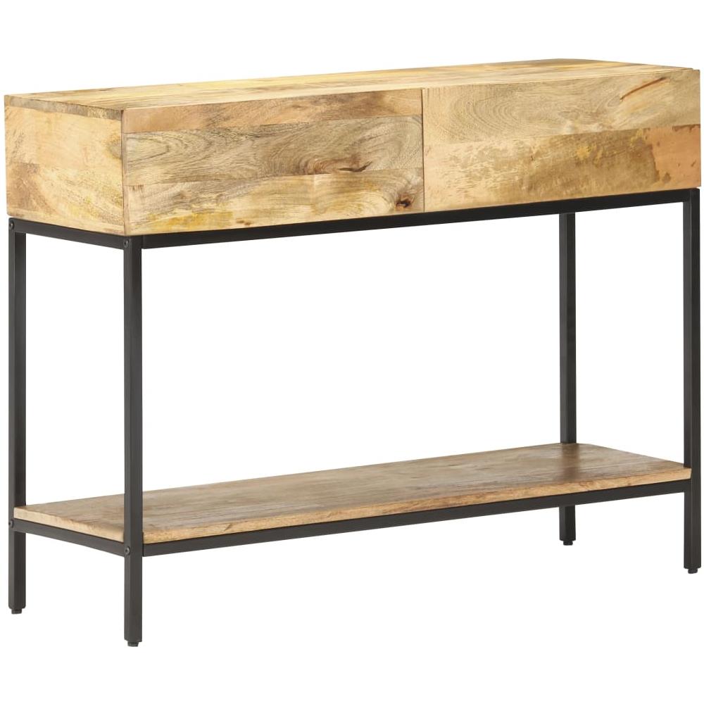 Tavolo Consolle 100x35x76 Cm In Legno Massello Di Mango - Foto 1