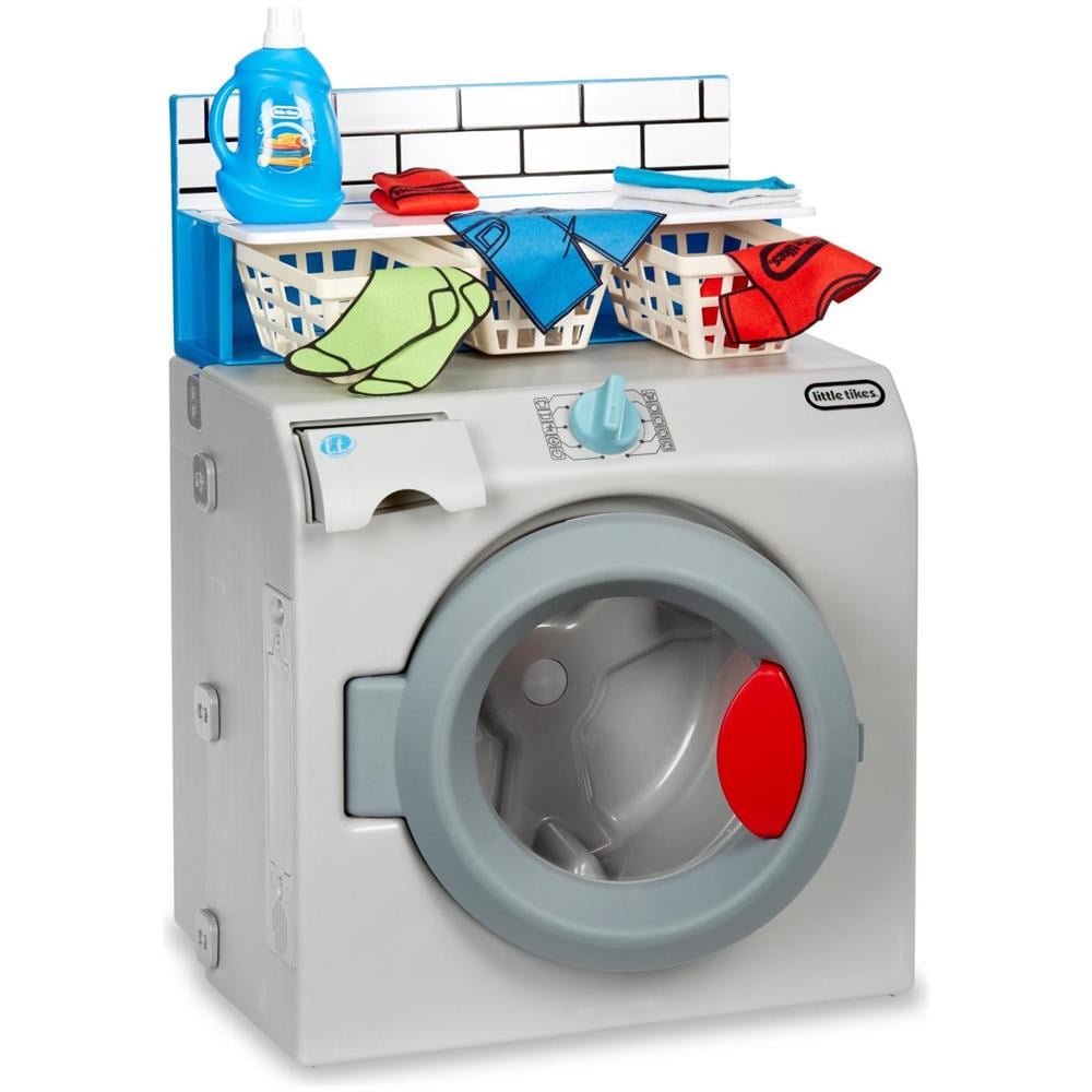 Little Tikes - First Washer-dryer Interattiva, Realistica E Con Suoni, Elettrodomestico Giocattolo Per Bambini - Foto 2