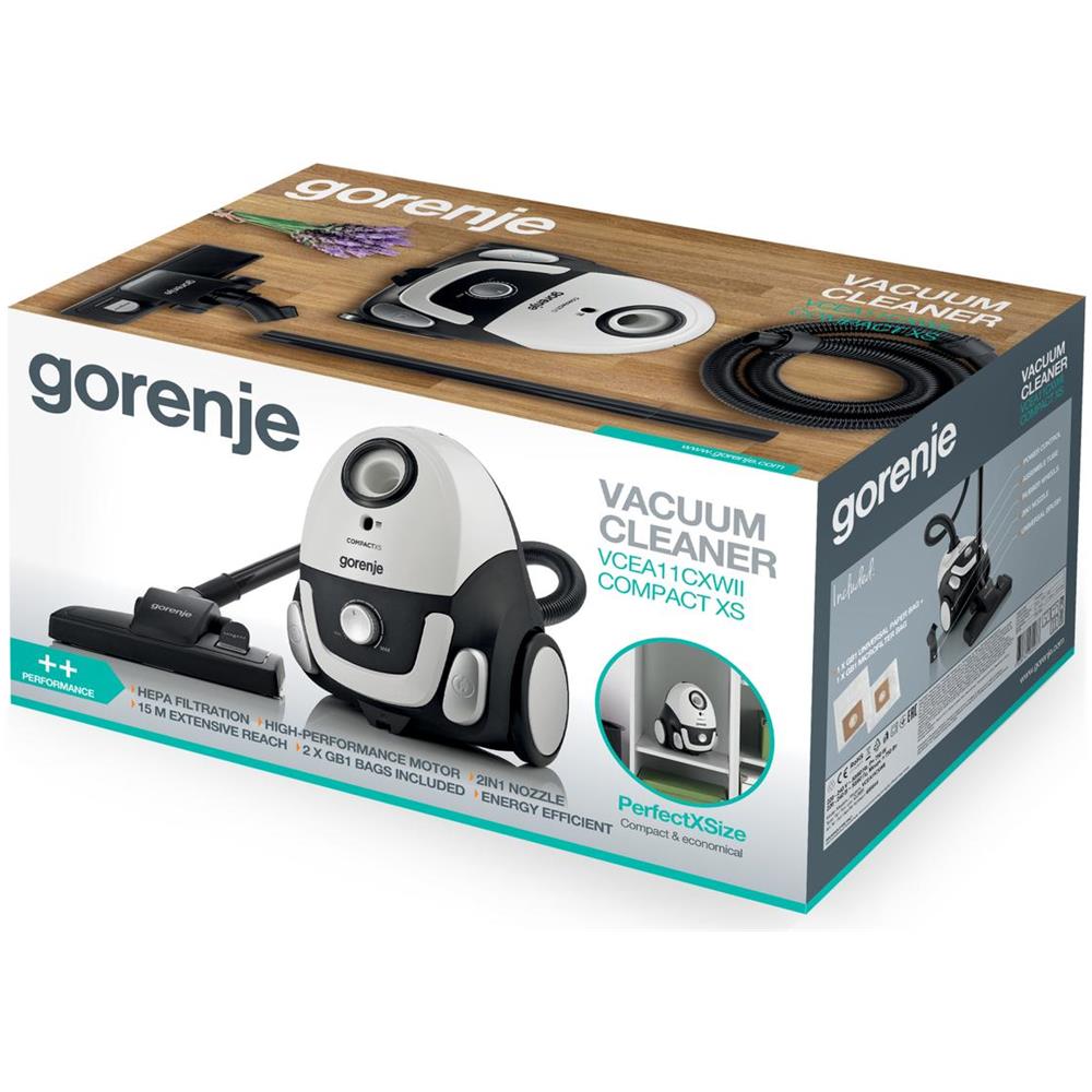 Aspirapolvere Vcea11cxwii Insaccato, Potenza 750 W, Capacità Polvere 2 L, Bianco - Foto 8