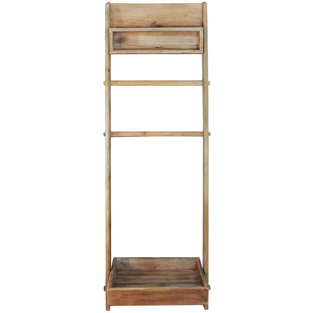 Luke - Scaffale Da Bagno In Pino Riciclato - Foto 4