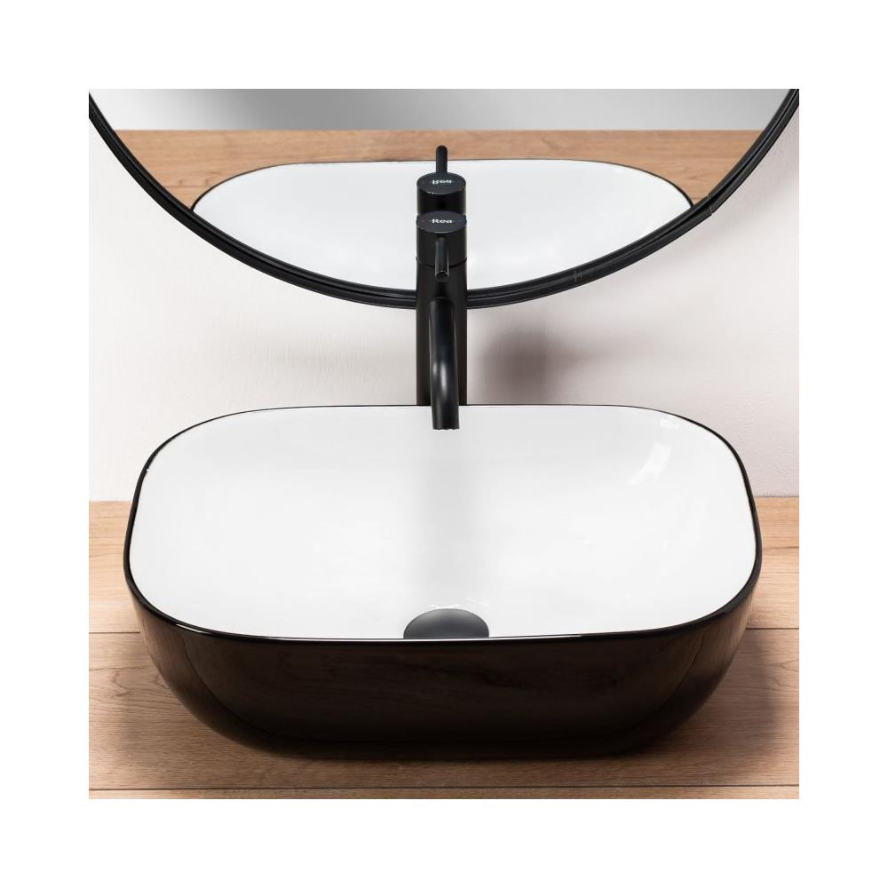 Lavabo Da Appoggio Belinda White Black - Foto 2