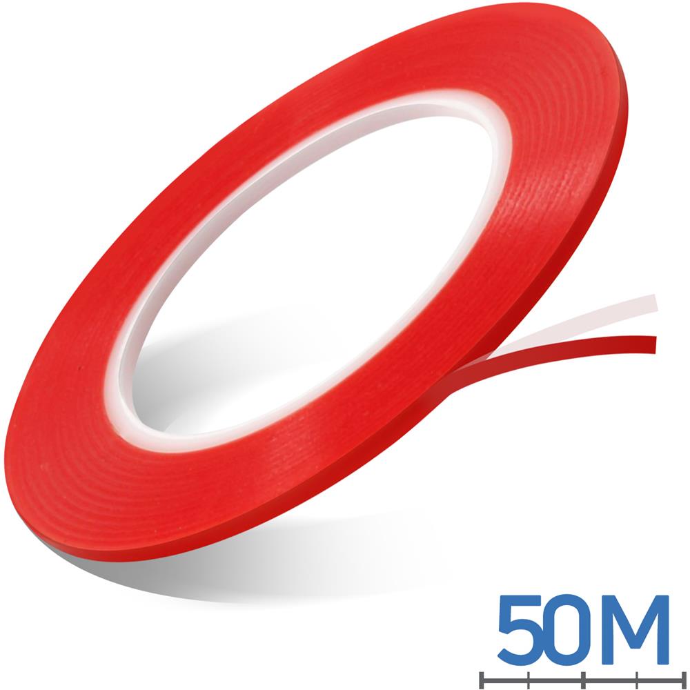 Nastro Biadesivo Double Face Riparazioni 50 M Forte Adesione 2 Mm - Foto 5
