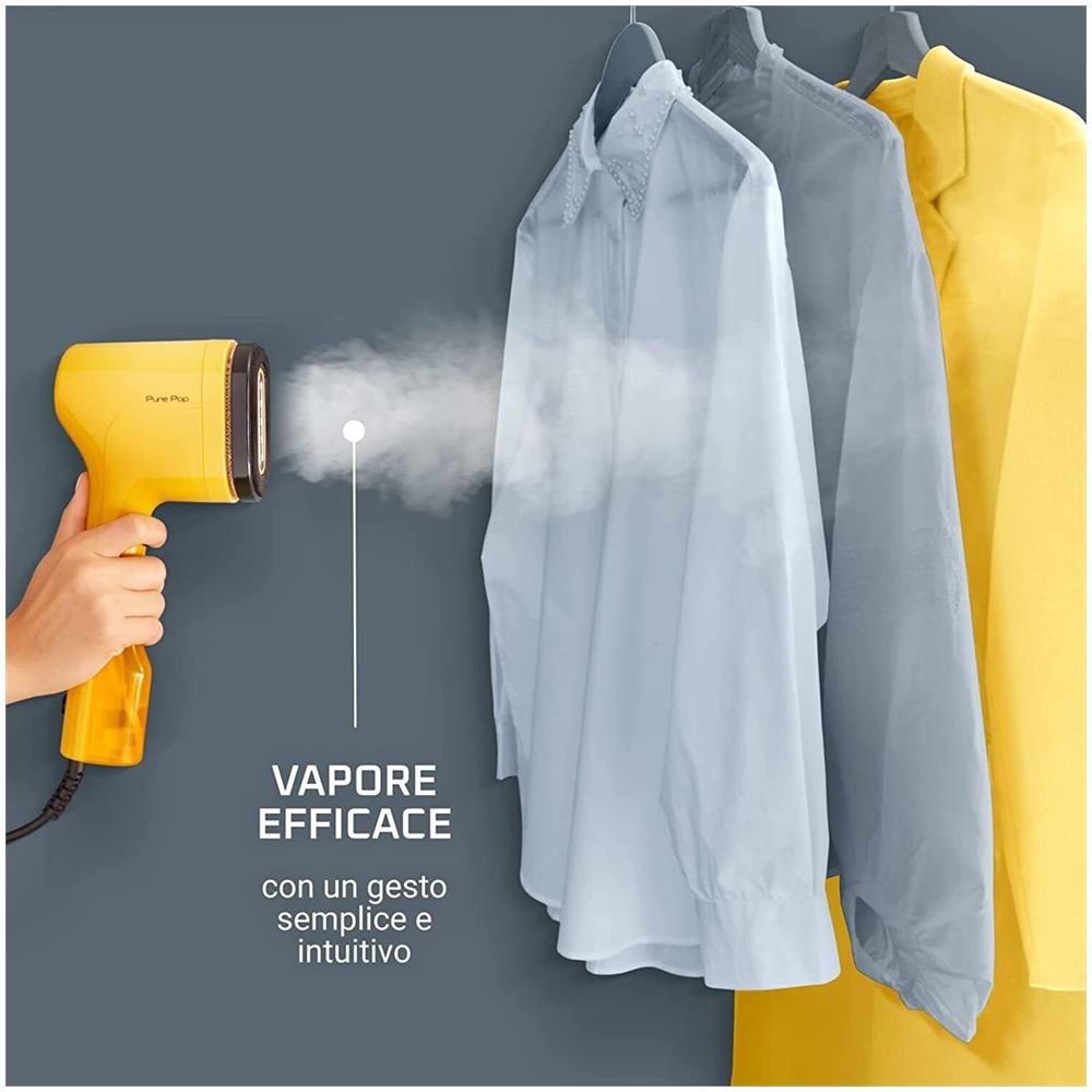 Ferro Da Stiro Pure Pop DR2026 A Vapore Verticale Potenza 1300W Colore Giallo - Foto 9