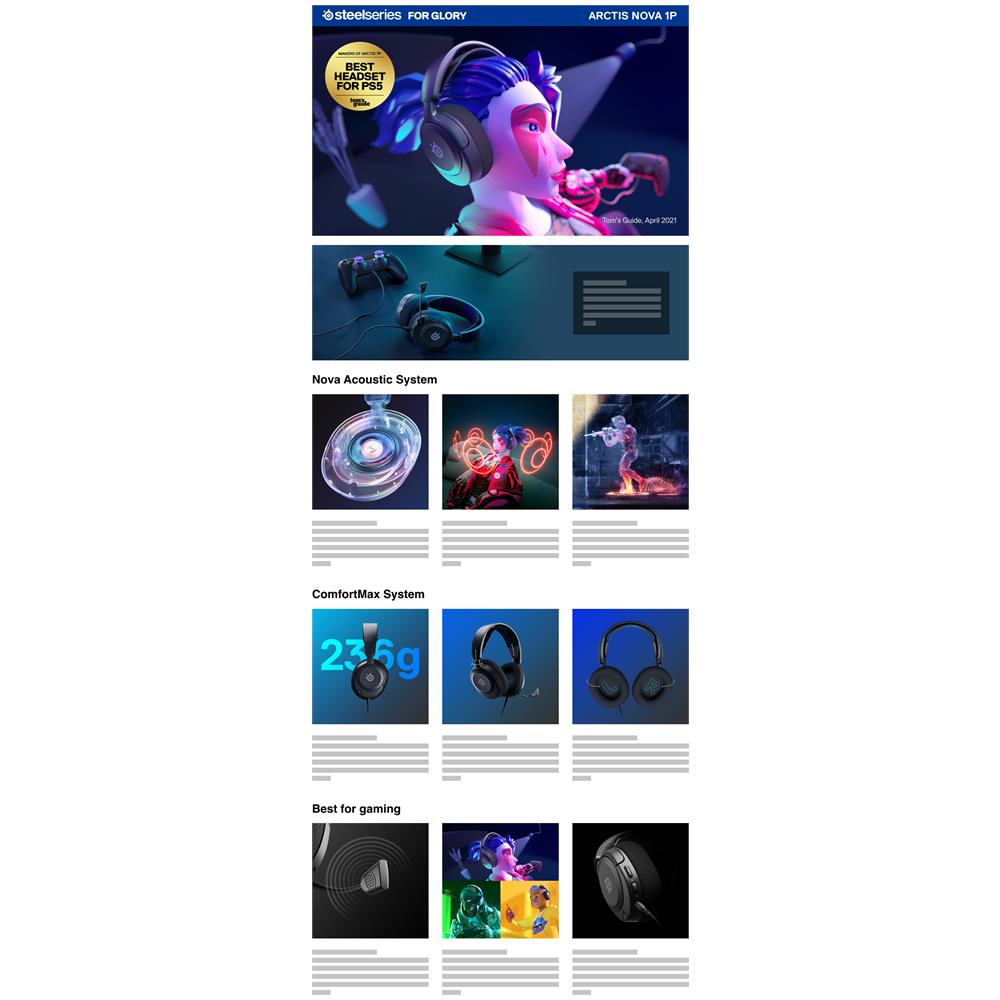 Arctis Nova 1P Auricolare Cablato A Padiglione Gaming Nero - Foto 9