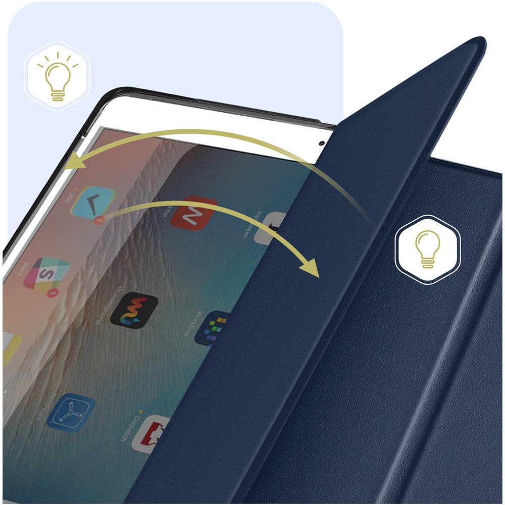 Custodia Per Ipad Pro 12.9 E 12.9 2017 Trifold Supporto E Digitazione Blu - Foto 2