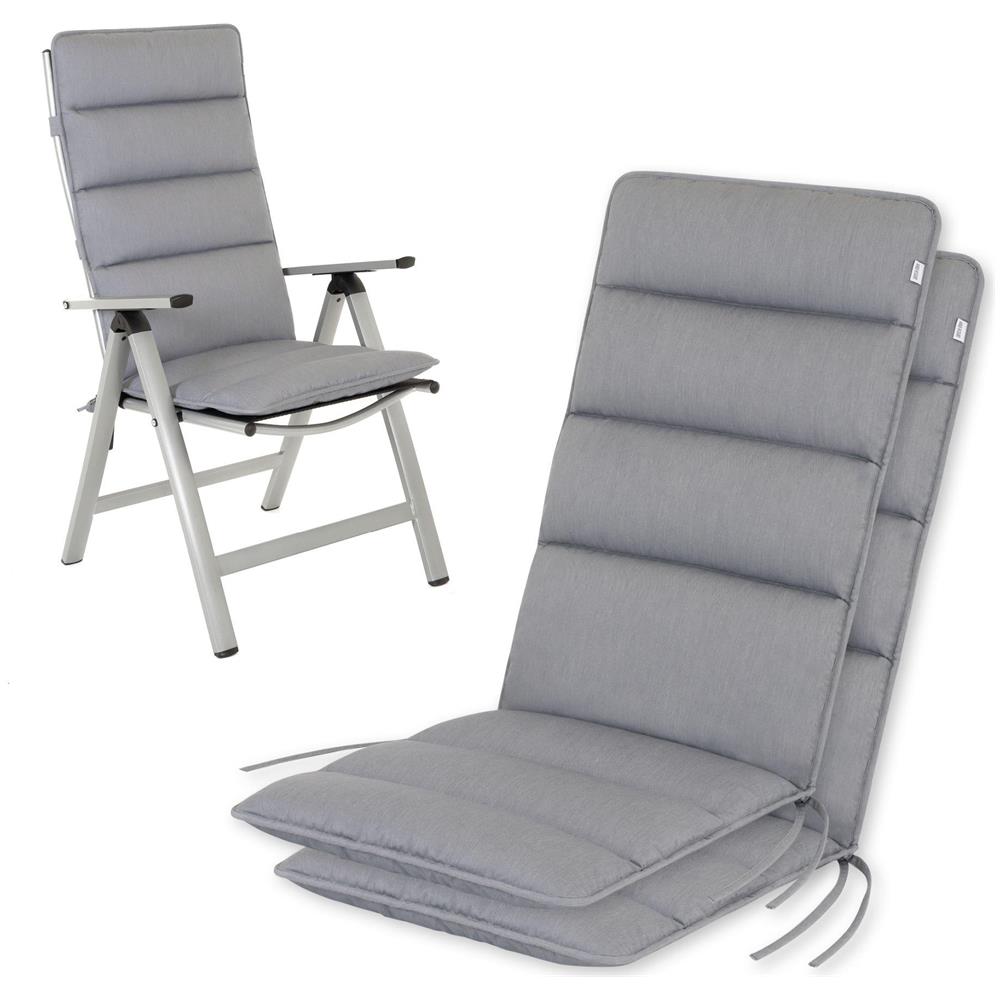 Cuscino per sedia alta FLAIR - 120x48 cm - Grigio Chiaro - Set da 2 - Foto 1