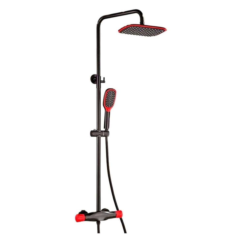 Miscelatore doccia, Blackswan, tipo M62.9, modello nero /rosso, misura 36,5 cm - Foto 1