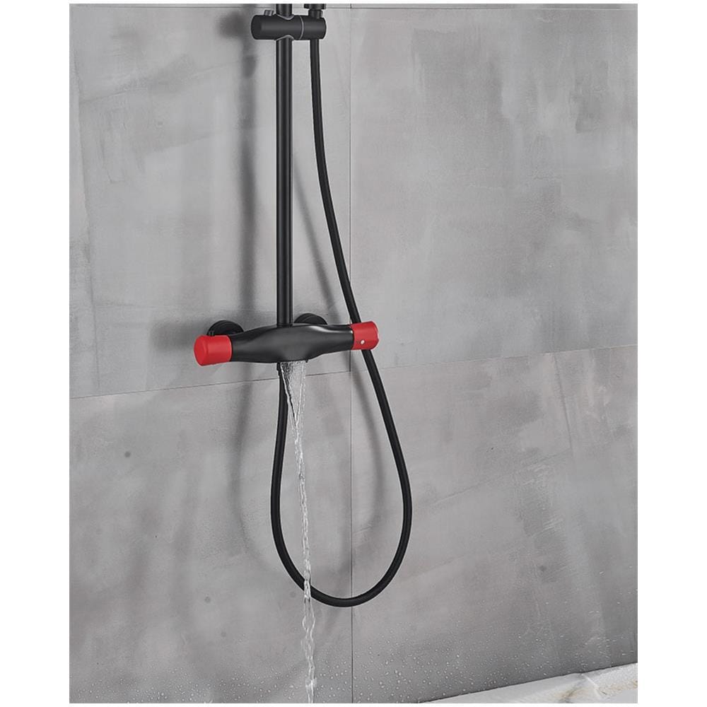 Miscelatore doccia, Blackswan, tipo M62.9, modello nero /rosso, misura 36,5 cm - Foto 4