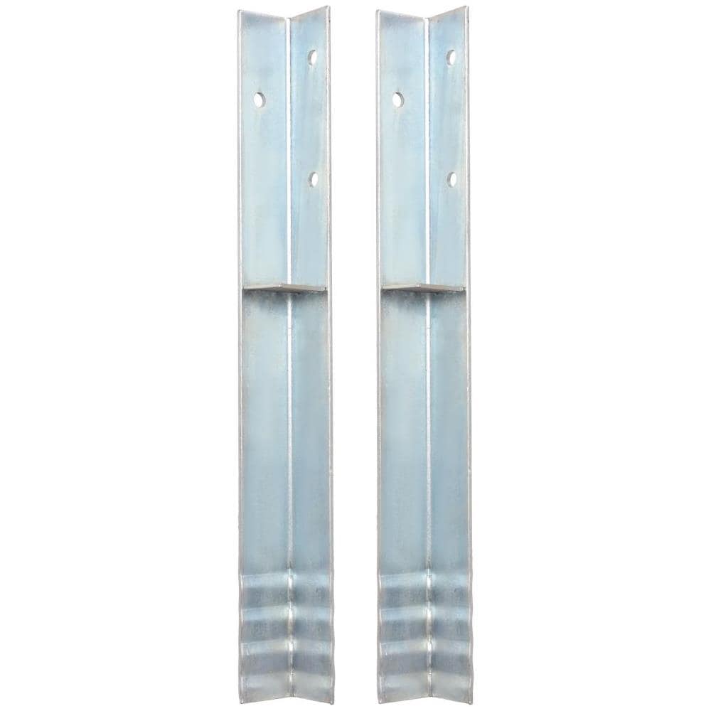 Ancoraggi A Terra 2 Pz Acciaio Zincato 5x5x50 Cm - Foto 1