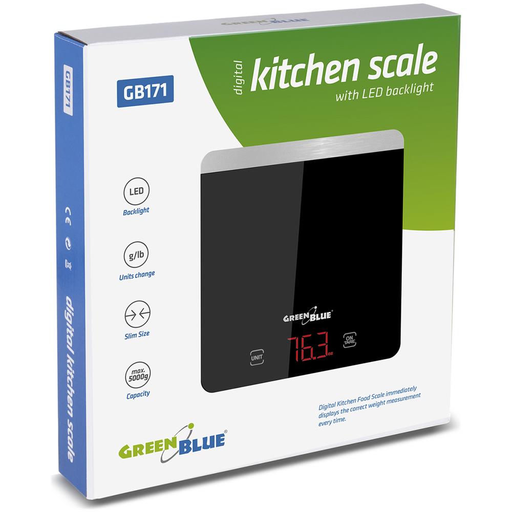 Bilancia Da Cucina Elettrica Digitale Gb171 Colore Nero - Foto 3