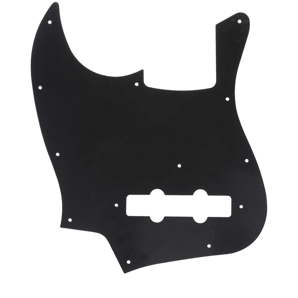 Pro 11-hole J Bass Pickguard Per La Jpn Fender Giappone 4 Corde Jazz Bass 3ply Nero - Foto 2