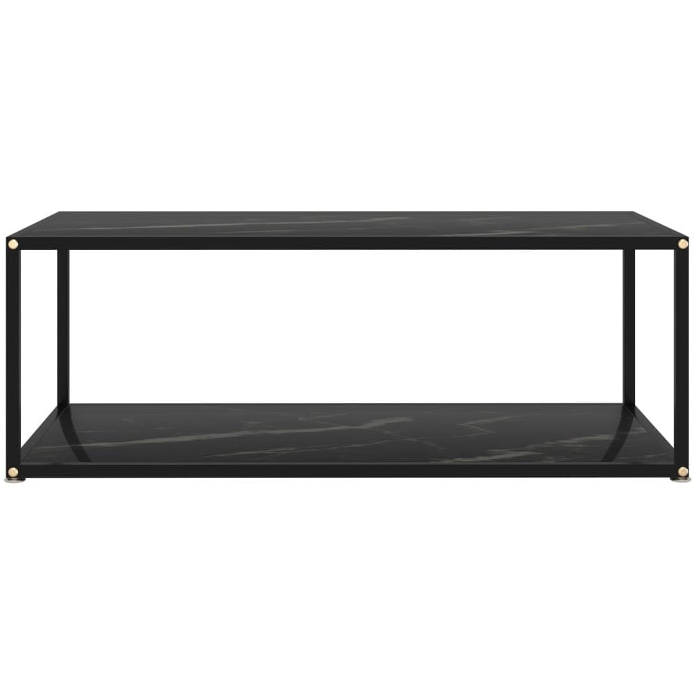 Tavolino Da T Nero 100x50x35 Cm In Vetro Temperato - Foto 2