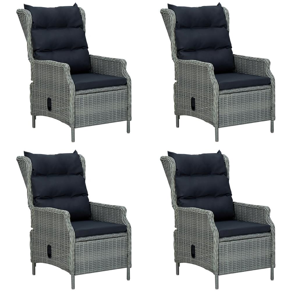 Set Mobili da Pranzo per Giardino 5 pz Grigio Chiaro - Foto 1