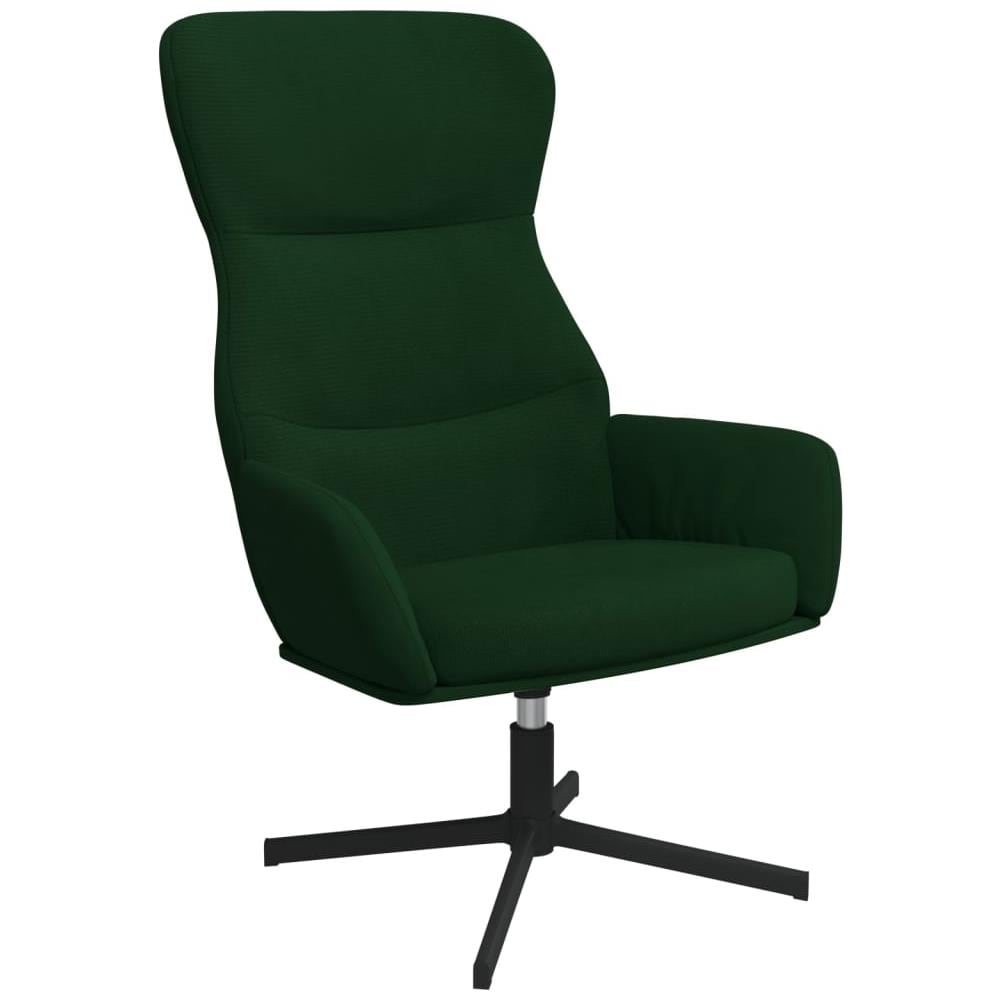 Sedia Relax Verde Scuro In Velluto - Foto 2