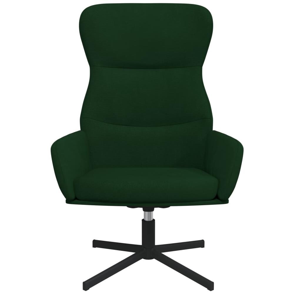 Sedia Relax Verde Scuro In Velluto - Foto 3