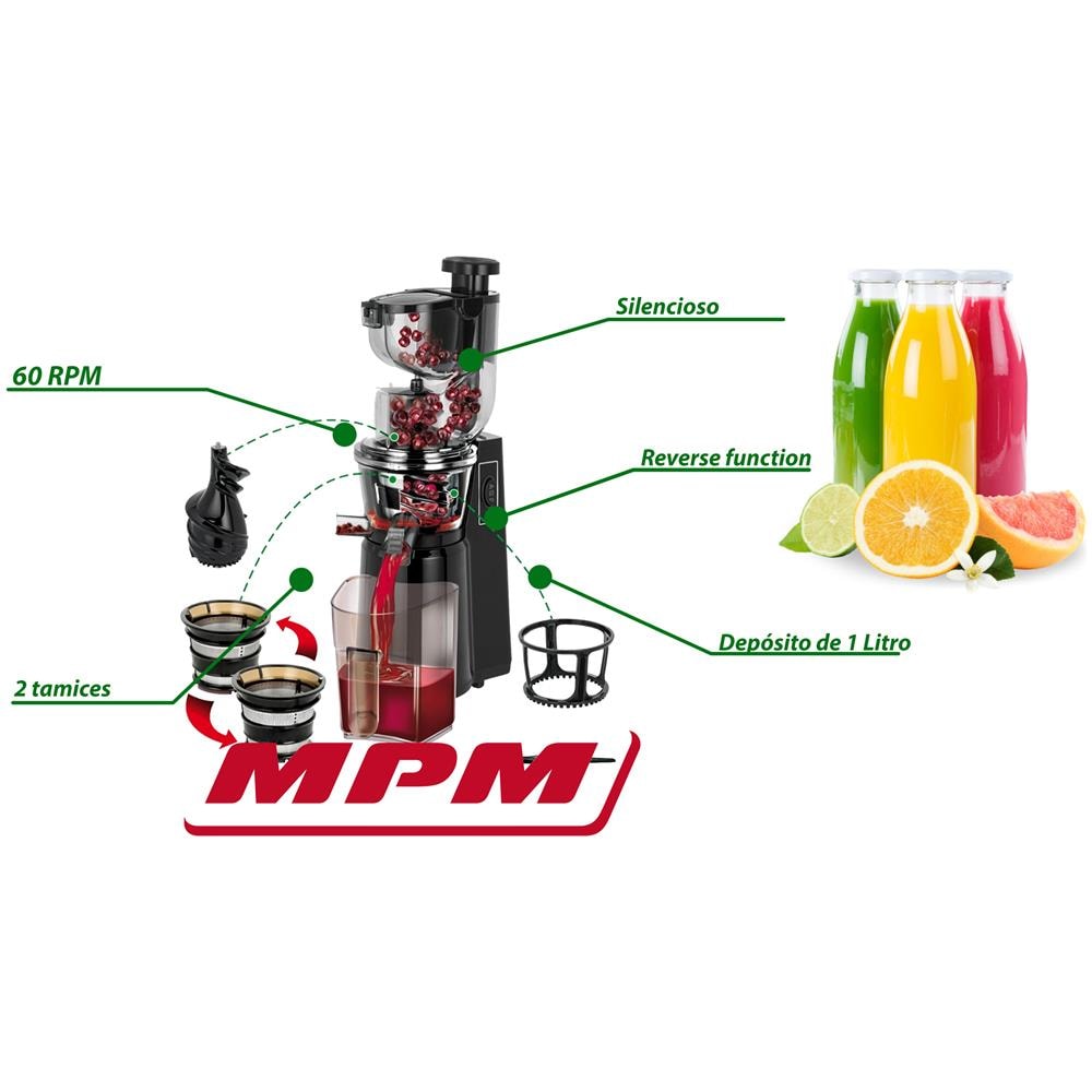 Spremiagrumi MSO-16 con Capacità 1 Litri Potenza 200 Watt Colore Nero  - Foto 7